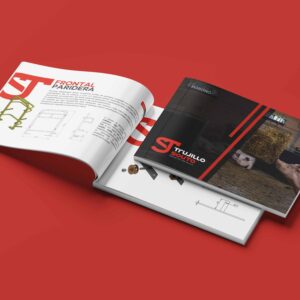 Diseño editorial, catálogo de productos, organización de referencias, identidad visual.