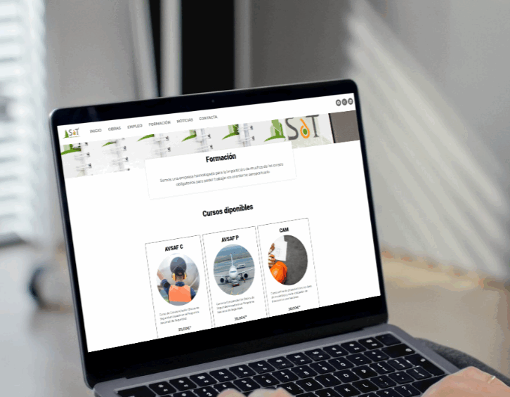 acceso a formación online a través de Moodle y contenidos educativos especializados.