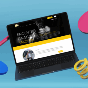 Página web del Encontro Galego de Saxofón con información del evento, programa, participantes y actividades.